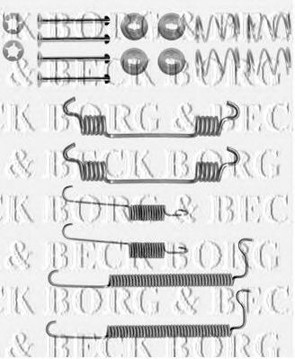 BORG & BECK bbk6212 -  Комплектующие, колодки дискового тормоза